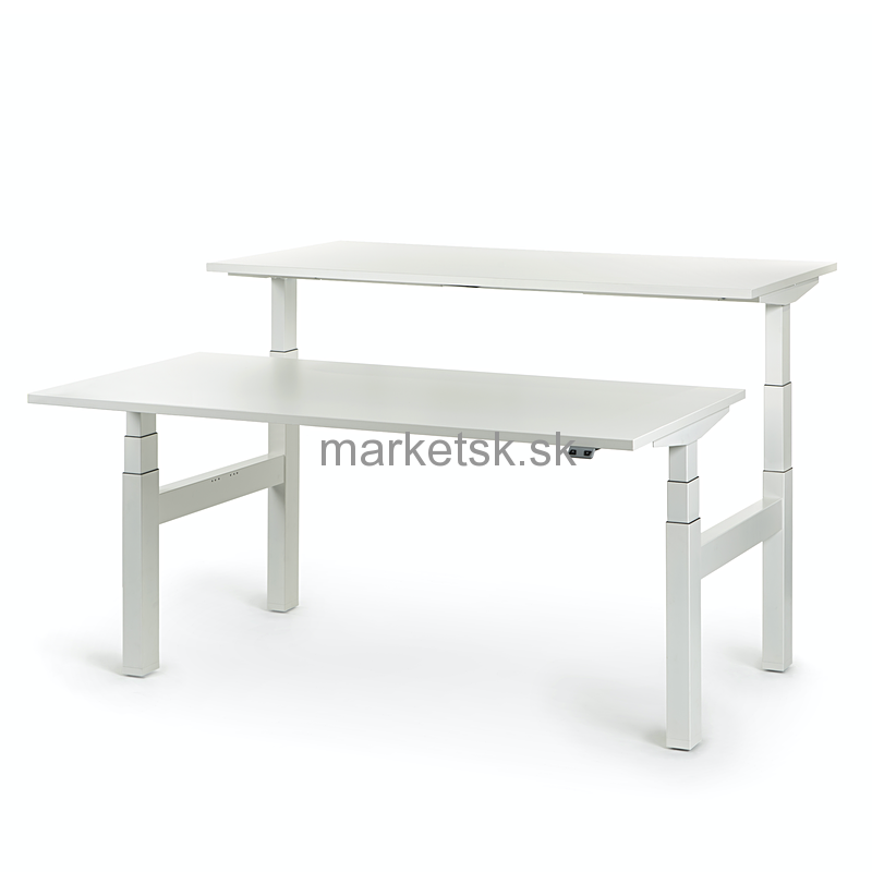 Elektricky nastaviteľný stôl DELTA DUO DX120 - 120 x 2x80 x 63-129 cm